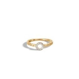 John Hardy Gold Dot with Diamonds Ring